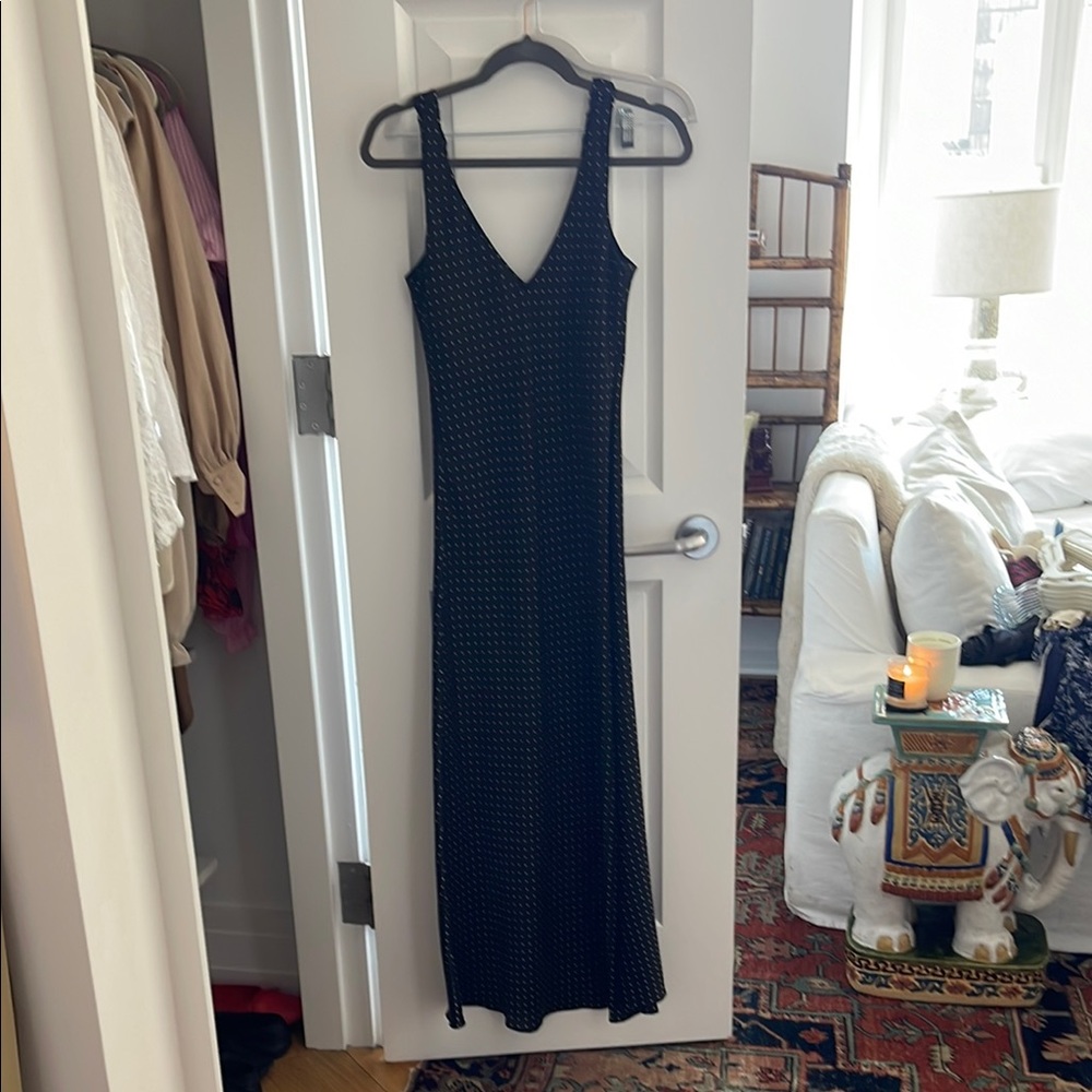 Black Maxi polka dot Zara Dress
